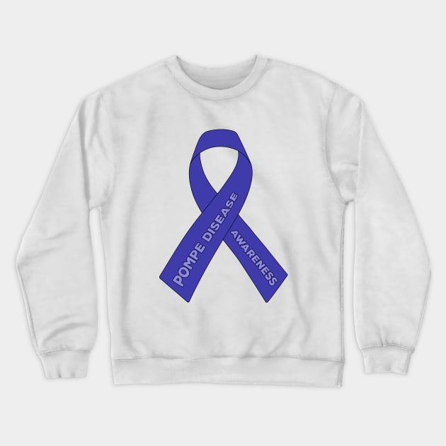Pompe Disease Awareness Crewneck Sweatshirt by DiegoCarvalho